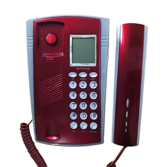 CIYISON Small Telephones Fixed Landline Telephone Big Buttons LED Caller Display Redials