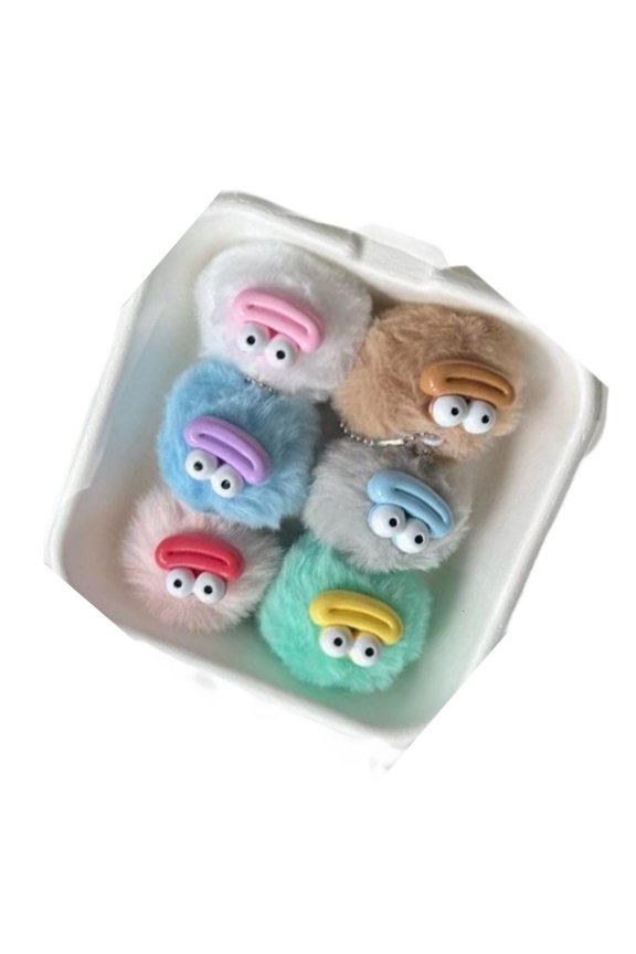 Soft Plush Sausage Lips Keychain Funny Decoration for Bags Wallets