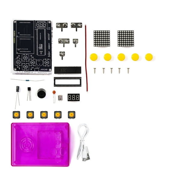 CIYISON Soldering Welding Training Set Snake Plane Racing Mini Pixel Game Console