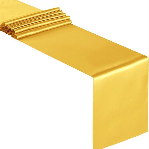 CIYISON Solid Color Satins Table Runners Perfect for Buffets and Special Occasion