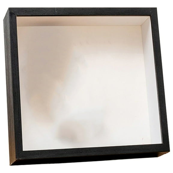 CIYISON Solid Wood Picture Frame with 3D Glass Panel for Dried Flower Square Picture Holder