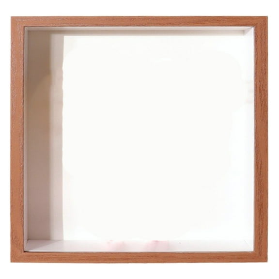CIYISON Solid Wood Picture Frame with 3D Glass Panel for Dried Flower Square Picture Holder