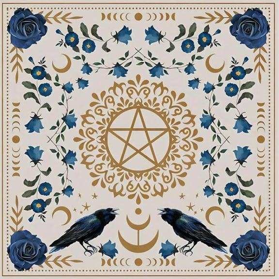 CIYISON Square Altar Board Game Cards Pad Rune Table Cloth Metaphysical Board Game Mat