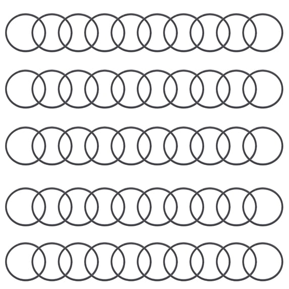 CIYISON Square Cassette Tape Machine Belt Flat Rubber Belts 1mm Thickness Belts for Tape Recorder Drive 50PCS