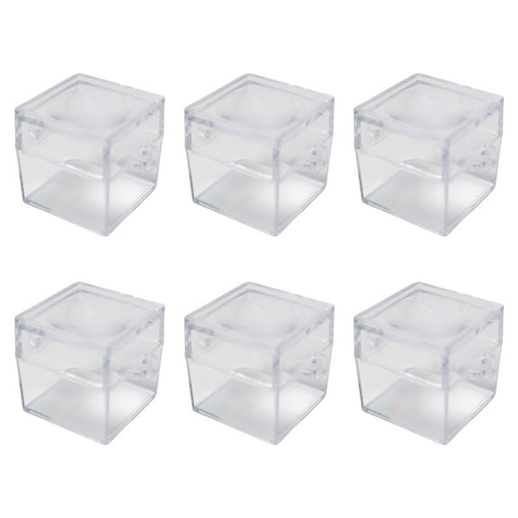 CIYISON Square Observation Box 6Pack Magnified Viewer For Classroom Nature Study Easy Storage Housing Container