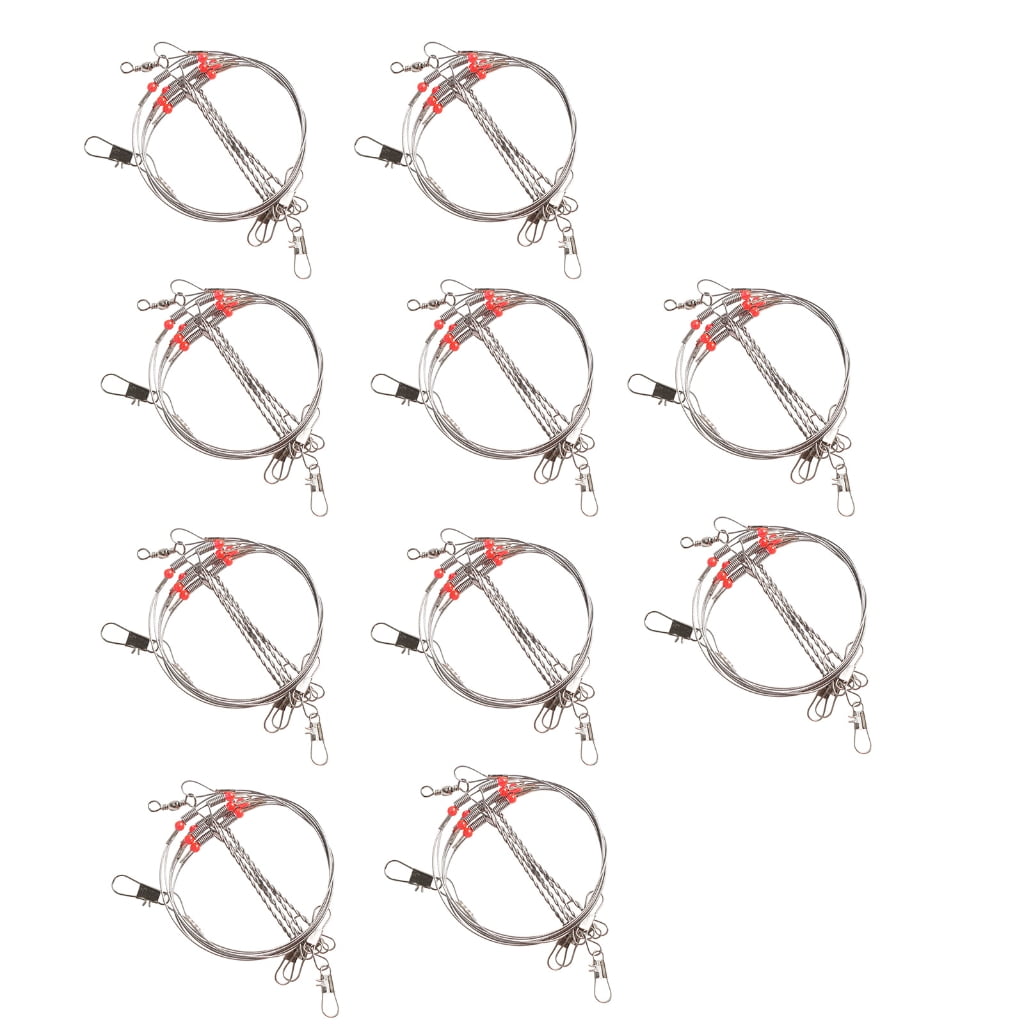 CIYISON Stainless Fishing Line Rig with Snaps Freshwater Saltwater ...