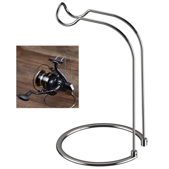 CIYISON Stainless Steel Spinnings Reel Rack Fishing Gear Stand Fishing Reel Shelf Display Stand Fishing Wheel Holder Easy to Use