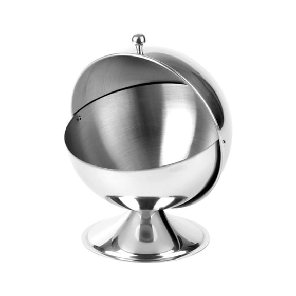 CIYISON Stainless Steel Sugar Bowl Round Candy Jar with Lid for Kitchen Storage