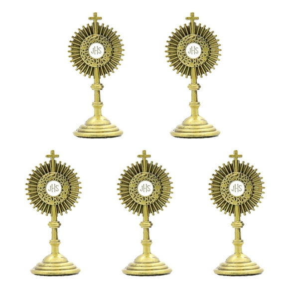 CIYISON Standing Crucifix Catholic Figurine Cross Statue, Collection Crucifix for Home Decor Altar Chapel Table