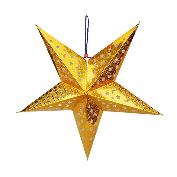 CIYISON Star Paper Lantern Lampshade Wedding Party Home Xmas Hanging Decorations 60cm