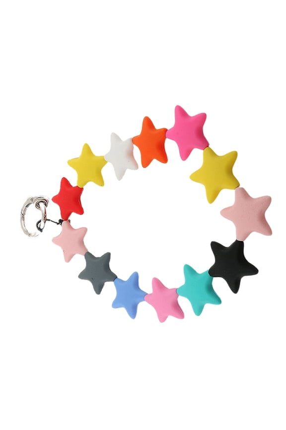 Star Shaped Smartphone Tether Stylish Keychain Pendant Women Girls Bag Charm