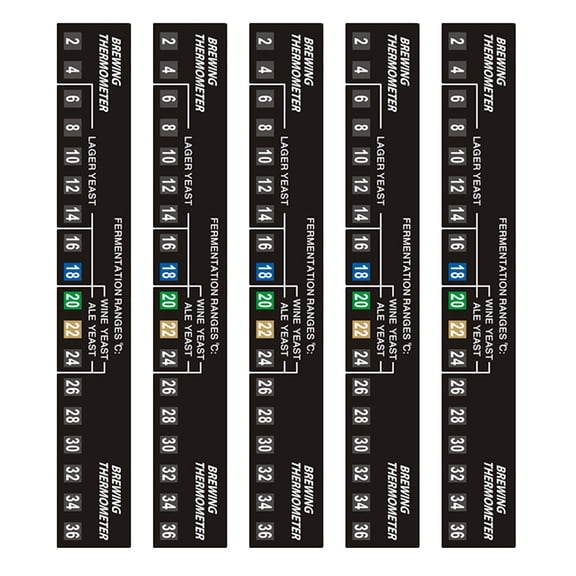 CIYISON Stick-on Digital Fermometer Self Adhesive Homebrew Thermometer Stickers