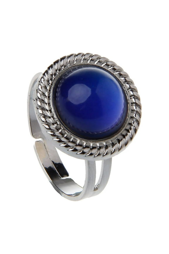 Stone Mood Adjustable Women Temperature Change Color Oval Jewelry