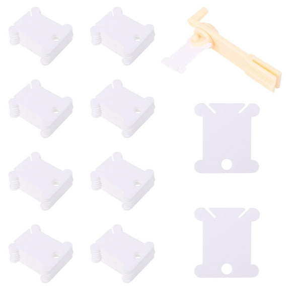 CIYISON String Winder with Embroidery Floss Thread Bobbins Card for Cross Stitch Sewing Storage Organizer