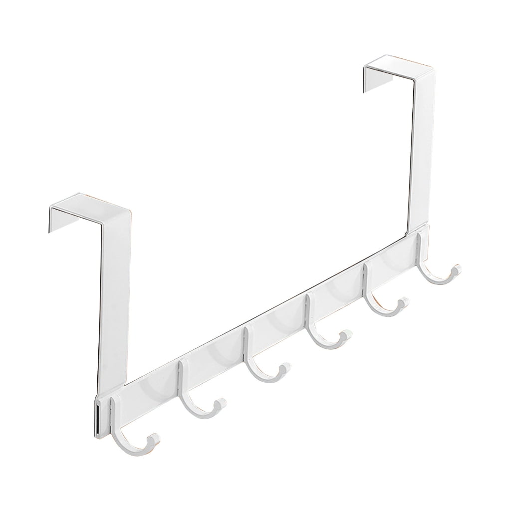 6-Pack Zinc Alloy Double Hook Ceiling Hooks - Space Saving Storage Solution