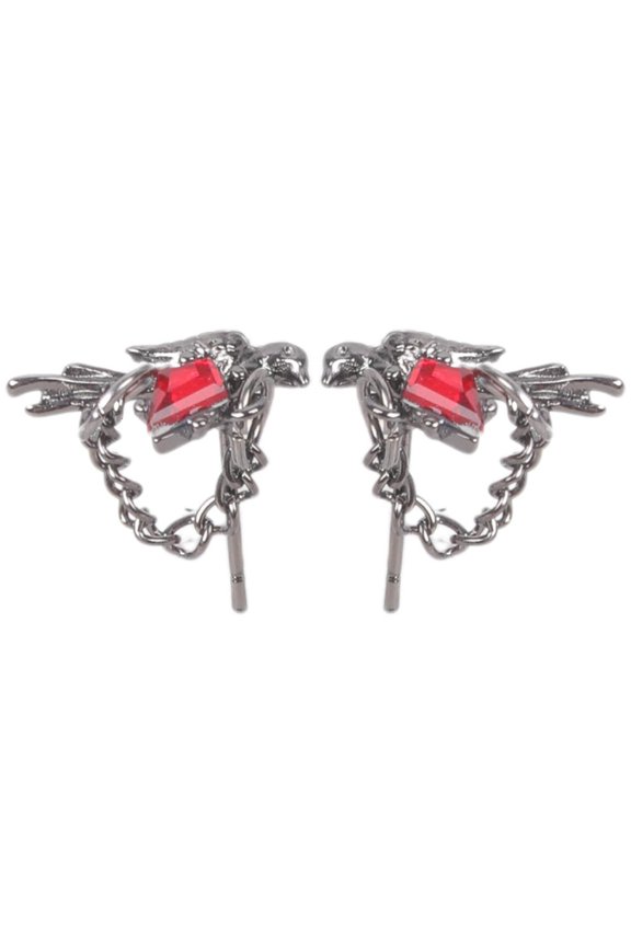 Stylish Alloy Crow Studs Earrings Accessory For Those Who Love Individuality