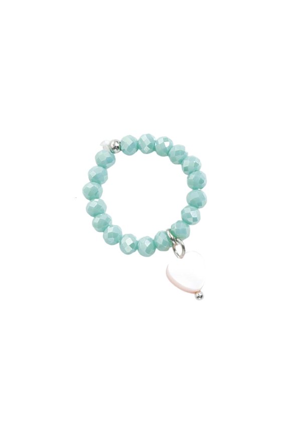 Stylish Organic Shell Material Ring Smooth Finishes Scratch Resistant Unisex Jewelry