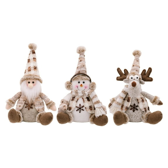 CIYISON Stylish Sitting European Christmas Doll Soft and Durable Festival Embellishment