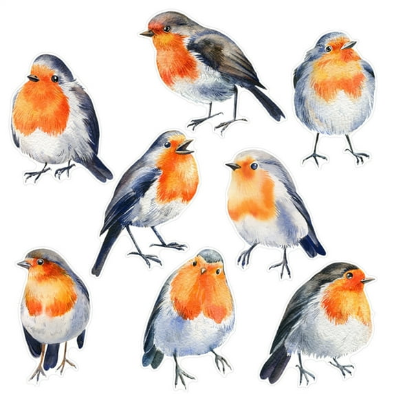 CIYISON Stylishs Bird Decals for Glass Set of 2 Window Stickers for Safety Decors