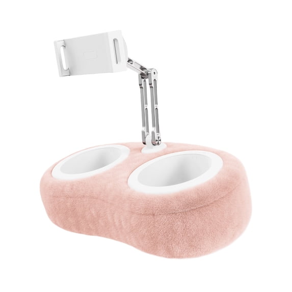 CIYISON Tablet Stand Pillow for Phone Tablet Adjustable Phone Holder for Bed with Soft Plush Fabric Tablet Stand Foldable