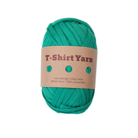 CIYISON Thick Knitting Yarn, Elastic Fabric Cloth T Shirt Yarn, Spaghetti Yarn for Hand DIY Bag Blanket Cushion Crocheting
