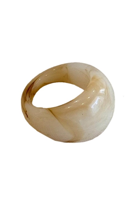 Thick Stackable Dome Resin Rings Colorful Thick Dome Acrylic Resin Rings Trendy Stackable Rings Jewelry Gift