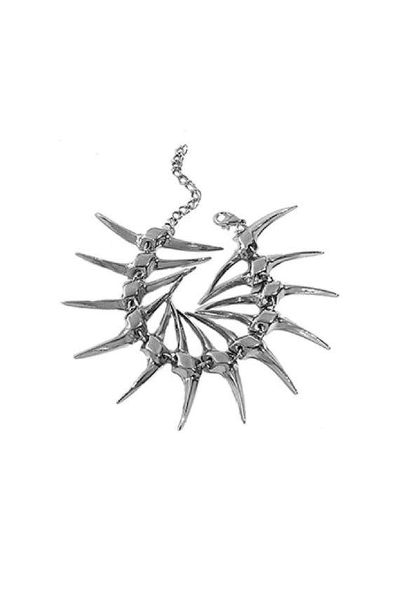 Thorn Fish Bone Chain Bracelets Jewelry Link Chain Charm Bracelets Punk Bangle