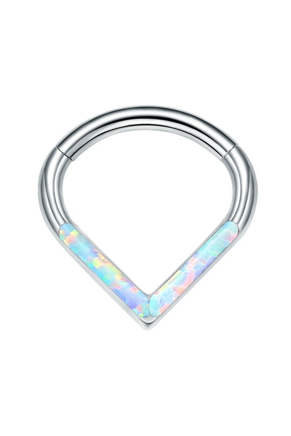 Titaniums Steel Fashion Nose Ring Teardrop Septum Rings Stylish Hypoallergenics Piercing Jewelry for Fashion Lover