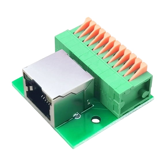 CIYISON Toolless Installation RJ45 Ethernet Jacks With Status Indicator DIN Rail Terminals Block For Stable Signal Transmission