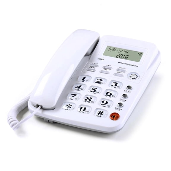 CIYISON Traditional Corded Phone With Large Button Clear Caller And Speakerphone For Elderly Friendly Use