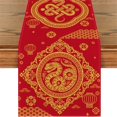 thumbnail image 1 of CIYISON Traditional Snake Table Runner Table Cover for 2025 New Years Festives Atmosphere, 1 of 21