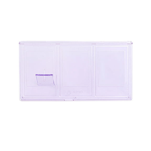 CIYISON Transparent 3Inch forPolaroid Picture Frame Small Cards Photos Table Standing Holder Box Three Grid Style