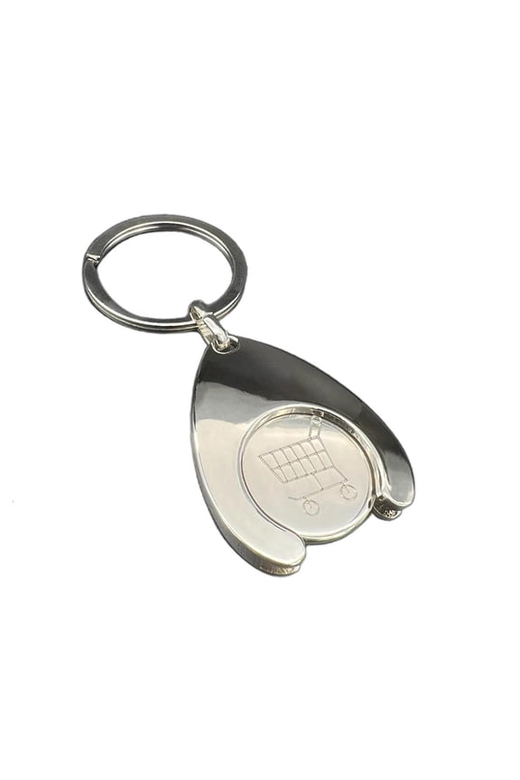 Trolley Coin Holder Keychain Carts Tokens Keyring Euro /Blank Car Key Chain