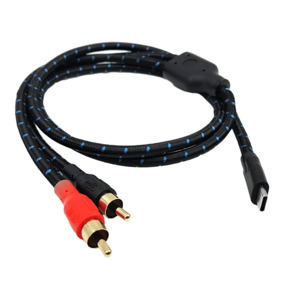 CIYISON TypeC to 2RCA Cable UsbC Male to Two RCA Male Converter for Enhances Sound Experience