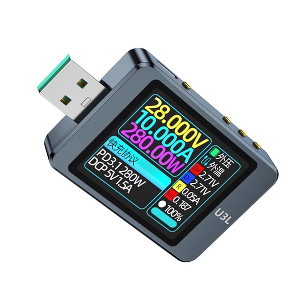 CIYISON U3L USB Tester Voltage Current Meter PD3.0 Cheater Fast Charging USB Tester