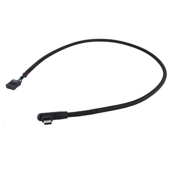 CIYISON USB 9Pin to Type C Cable Anti interference Shielding Mesh Line Enhances Stability and Speed 60CM
