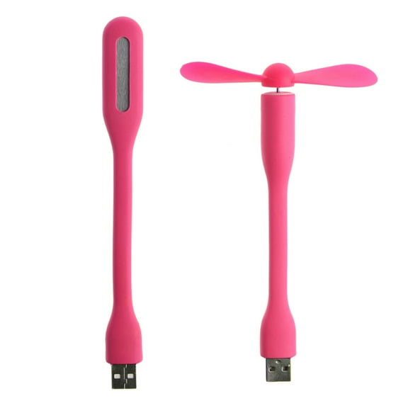 CIYISON USB Fan Flexible Portable Mini Fan USB 5V Fan with USB LED Light Lamps For Power Bank Notebook Computer Summer Gadget