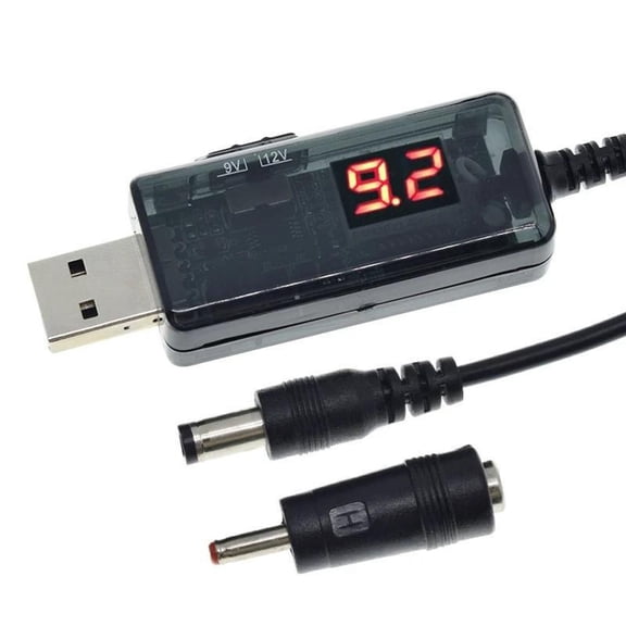 CIYISON USB To 9V/12V Power Boost Cable With 5.5mm 3.5mm 5.5x2.1mm 3.5x1.35mm Connect