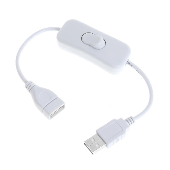 CIYISON USB cable New 28cm USB 2.0 A Male to A Female Extension Extender White Cable Wit