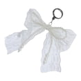 thumbnail image 1 of CIYISON Unique Pearls Butterfly Lace Hanging Ornament Bows Keychain Keyring Bag Pendant, 1 of 16