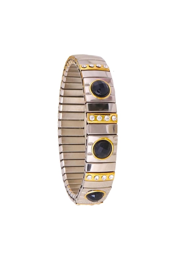 Versatile Elasticized Bracelet Sparkling Rhinestones Bracelet Adornment Delicate Stretchable Bangle Accessory