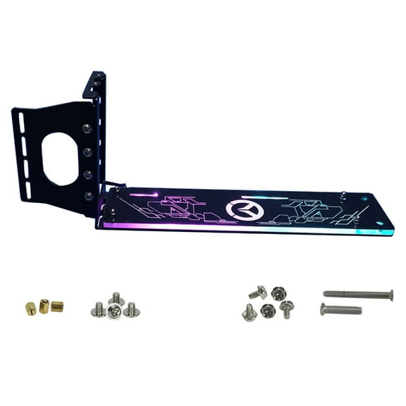 CIYISON Vertical GPU Bracket PCI-E Holder with LED 5V 3pin 12V 4pin RGB aura for Vertically kickstand/base Stent Stand for GPU