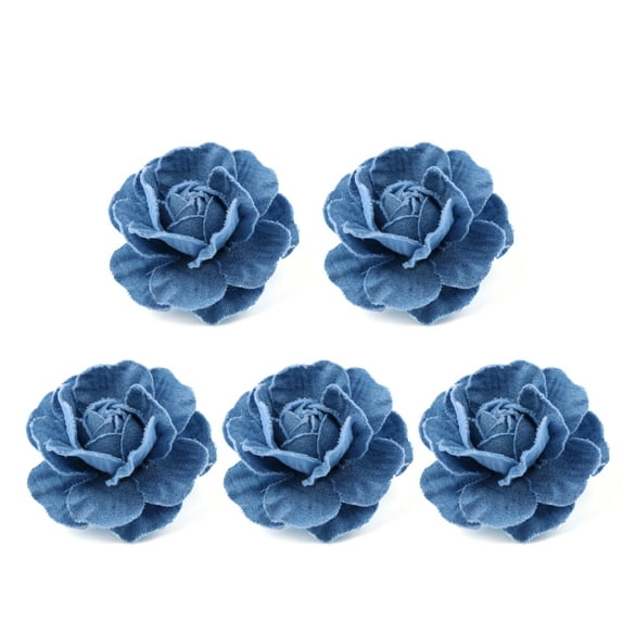 CIYISON Vintage-Inspired Denim Flower Embellishments for DIY Clothing and Accessories