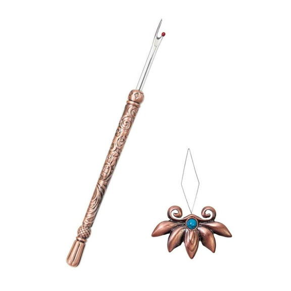 CIYISON Vintage Seam Unpicker and Metal Needle Threader Set, Thread Remover Tool