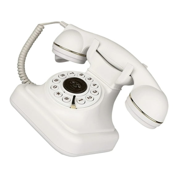 CIYISON Vintaged Rotary Dialing Option Corded Phone Vintaged Mechanical Ringtone Landline
