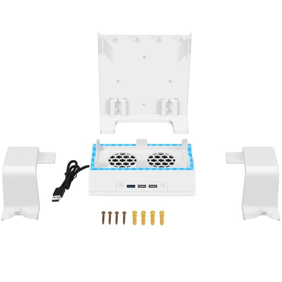 CIYISON Wall Mount Stand Controller Holder & Extended USB Ports for XB Series S Console