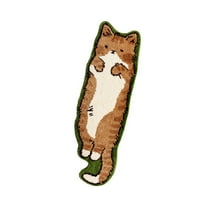 CIYISON Washable Polyester Area Rugs for Bedroom Cute and Funny Children Carpet in Irregular Shape Cats Entryway Rugs