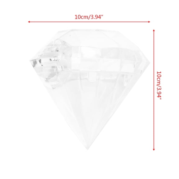 CIYISON Wedding Party Home Clear Shape Transparent Plastic Candy Box Favor Decor