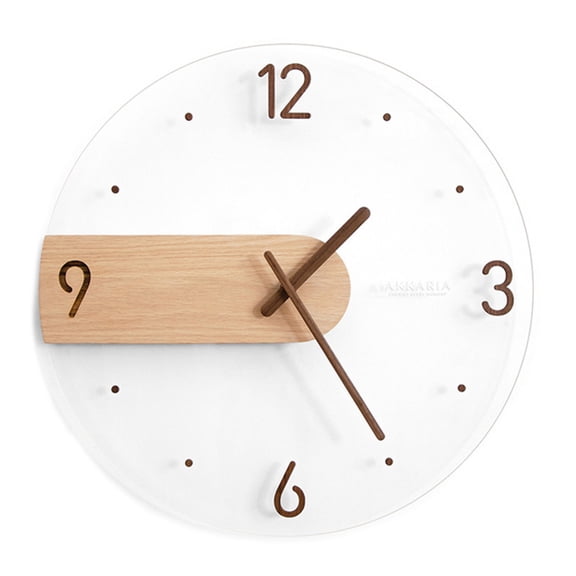 CIYISON Wooden 3D Wall Clock Modern Design Nordic Living Room Decoration Silent Kitchen Clock Art Wall Watch Home Decor 16 Inch