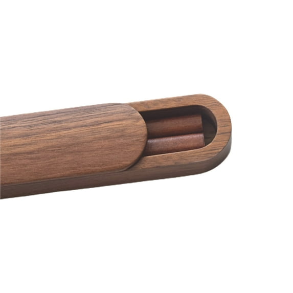 CIYISON Walnuts Solid Wood Chopsticks Set with Box Case Portable Outdoor Elegant Gift